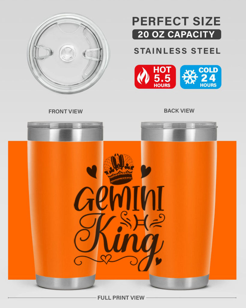 Gemini king 228#- zodiac- Tumbler
