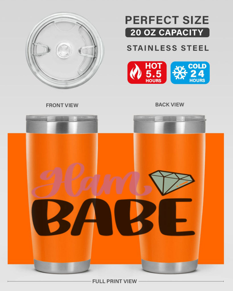 Glam Babe Style 98#- make up- Tumbler
