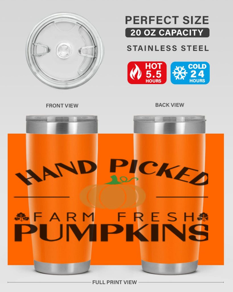 Hand Picked Farm Fresh Pumpkins 215#- fall- Tumbler