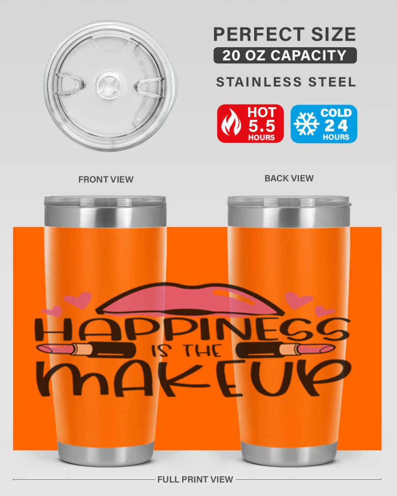 Hapiness Is The Makeup Style 95#- make up- Tumbler