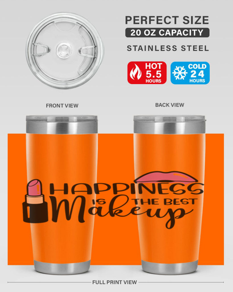 Happiness Is The Best Makeup Style 93#- make up- Tumbler