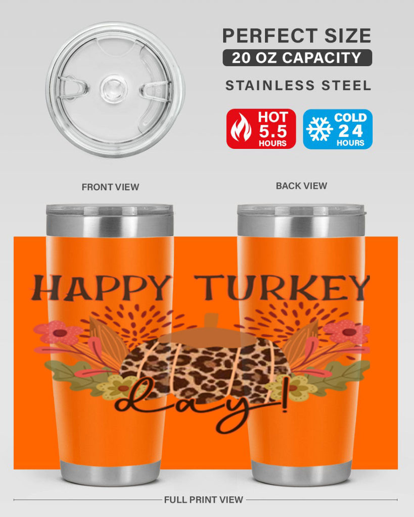 Happy turkey day 253#- fall- Tumbler
