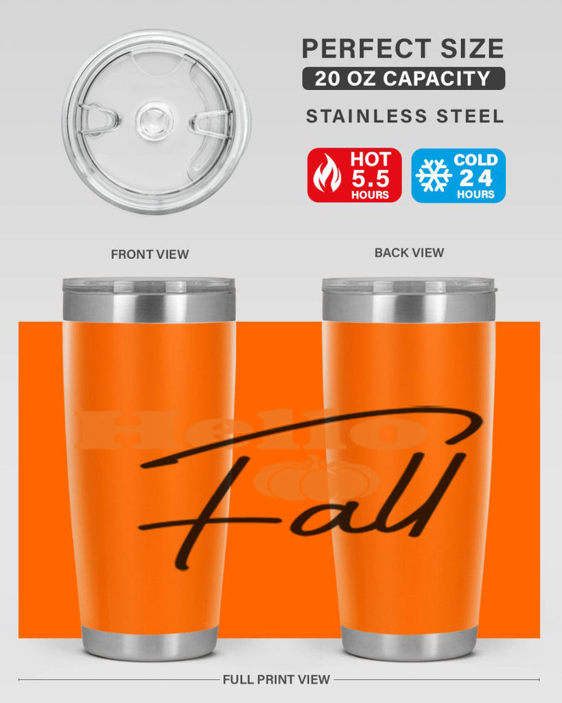 Hello Fall 279#- fall- Tumbler