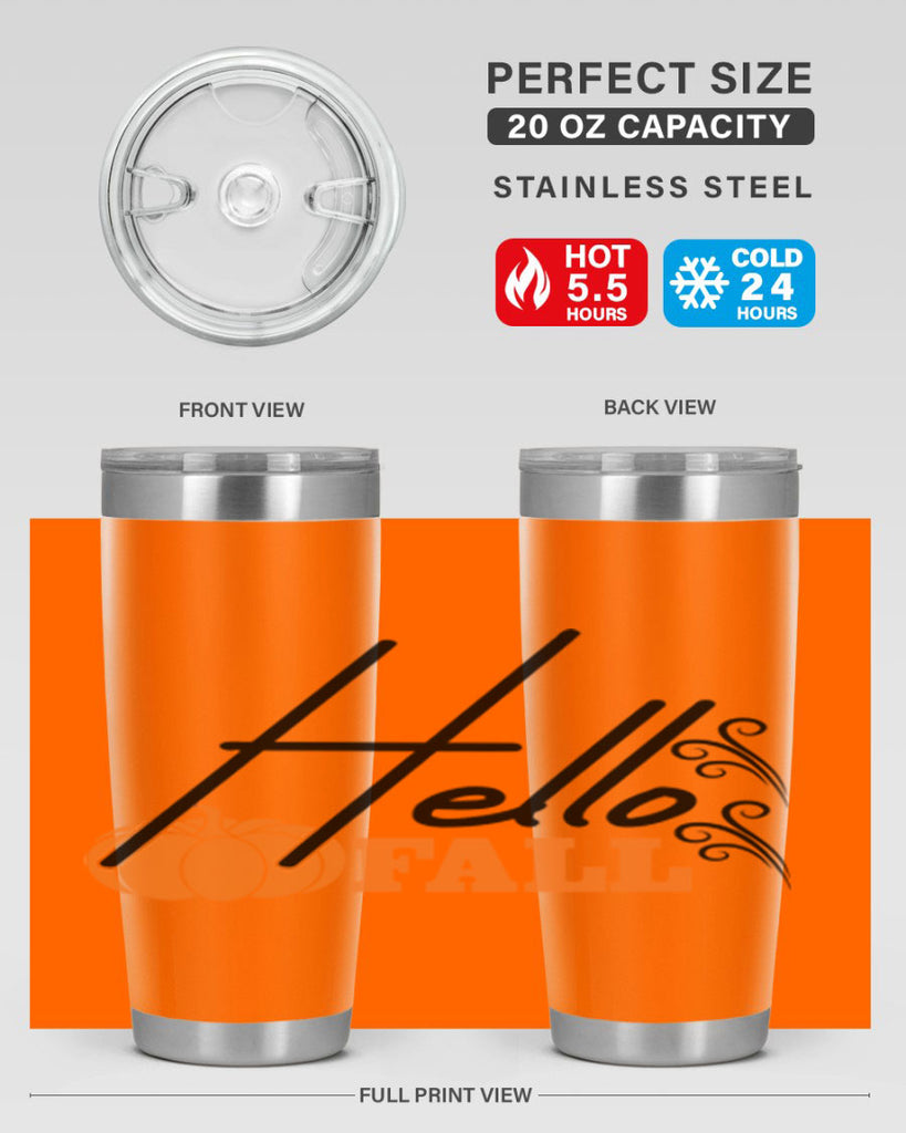 Hello Fall 281#- fall- Tumbler