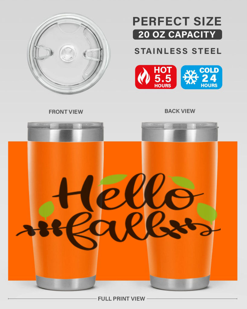 Hello Fall 283#- fall- Tumbler