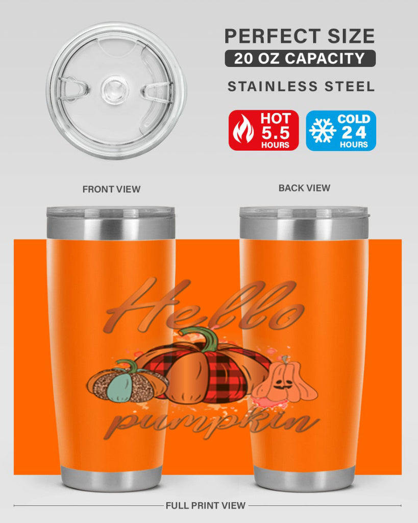 Hello Pumpkin 284#- fall- Tumbler