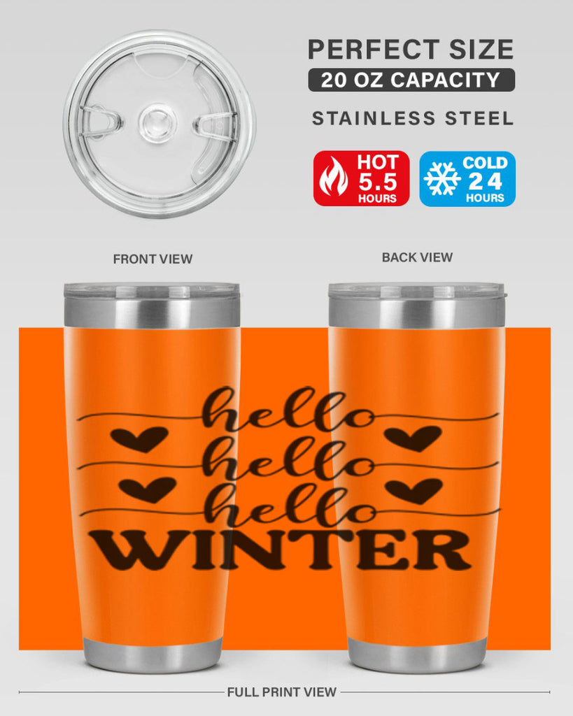 Hello Winter 167#- winter- Tumbler