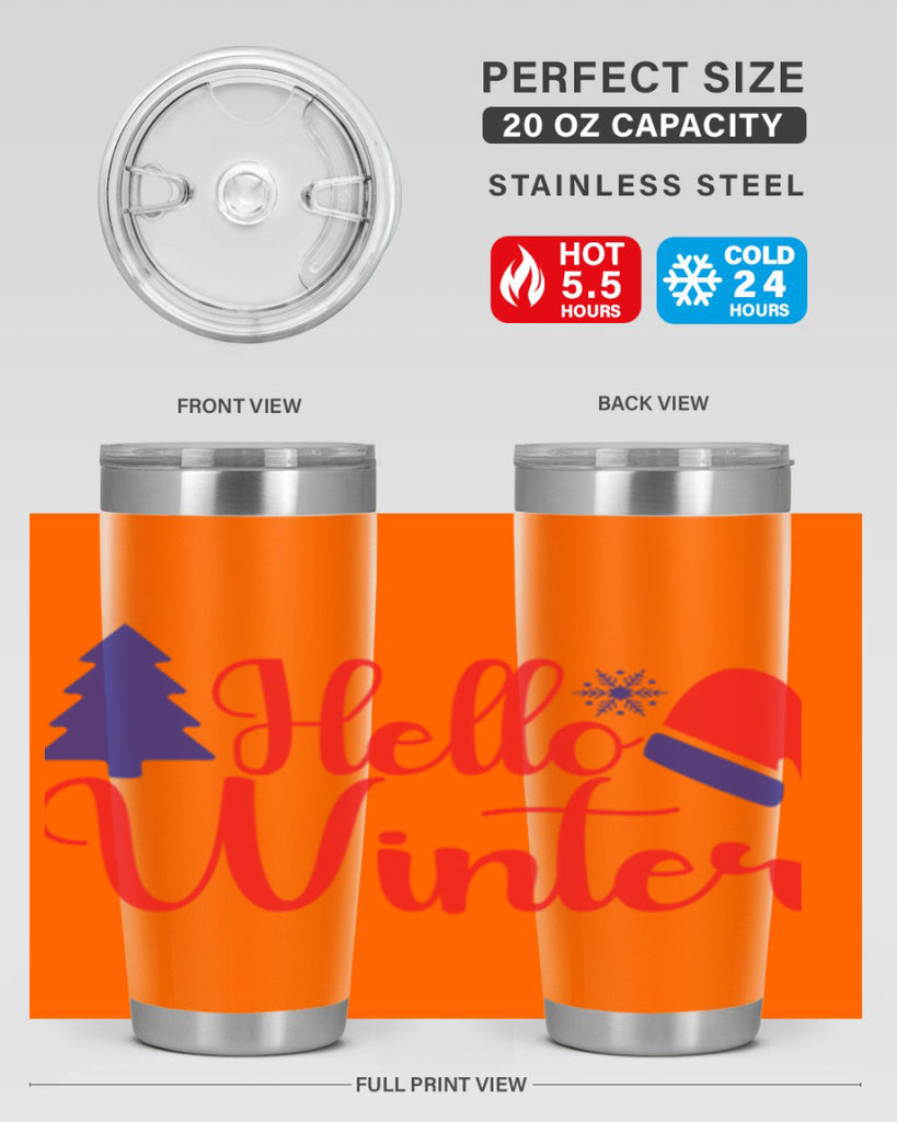 Hello Winter 179#- winter- Tumbler