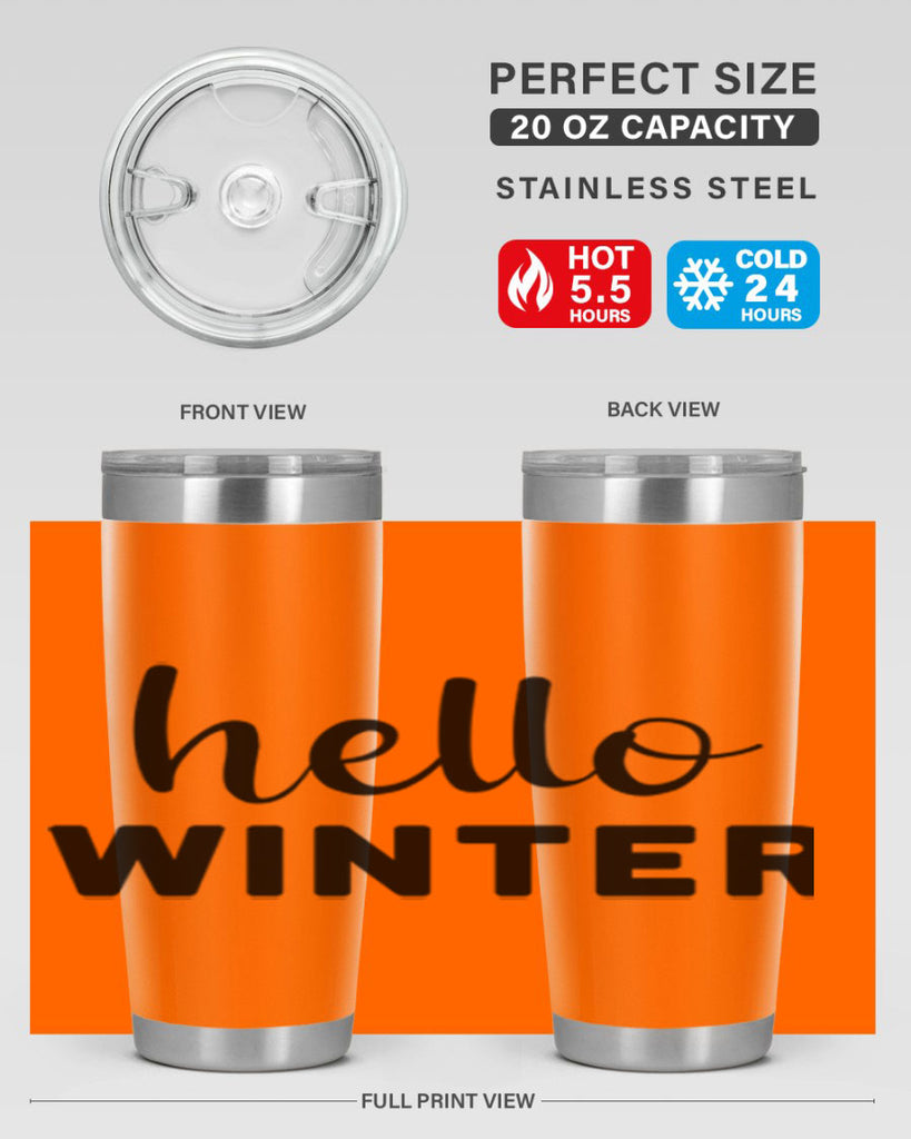 Hello Winter 186#- winter- Tumbler