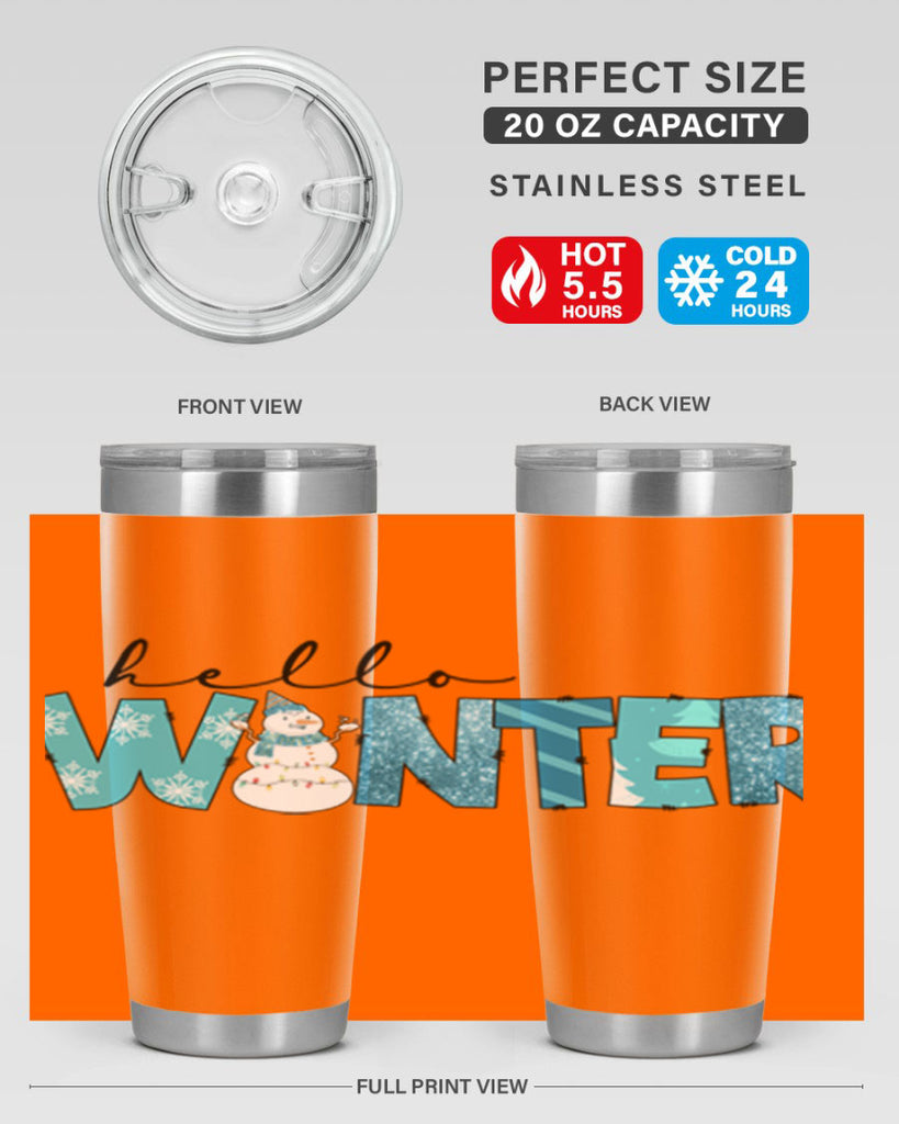 Hello Winter 188#- winter- Tumbler