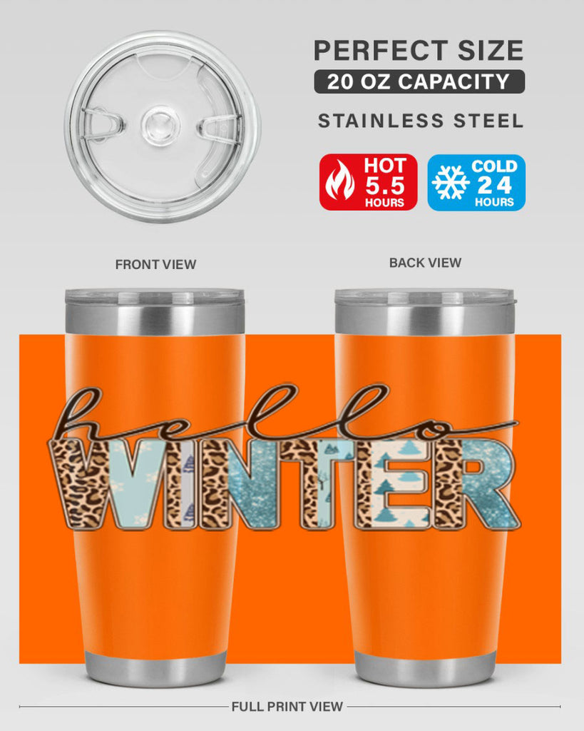 Hello Winter 189#- winter- Tumbler