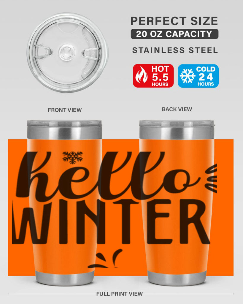 Hello Winter171#- winter- Tumbler