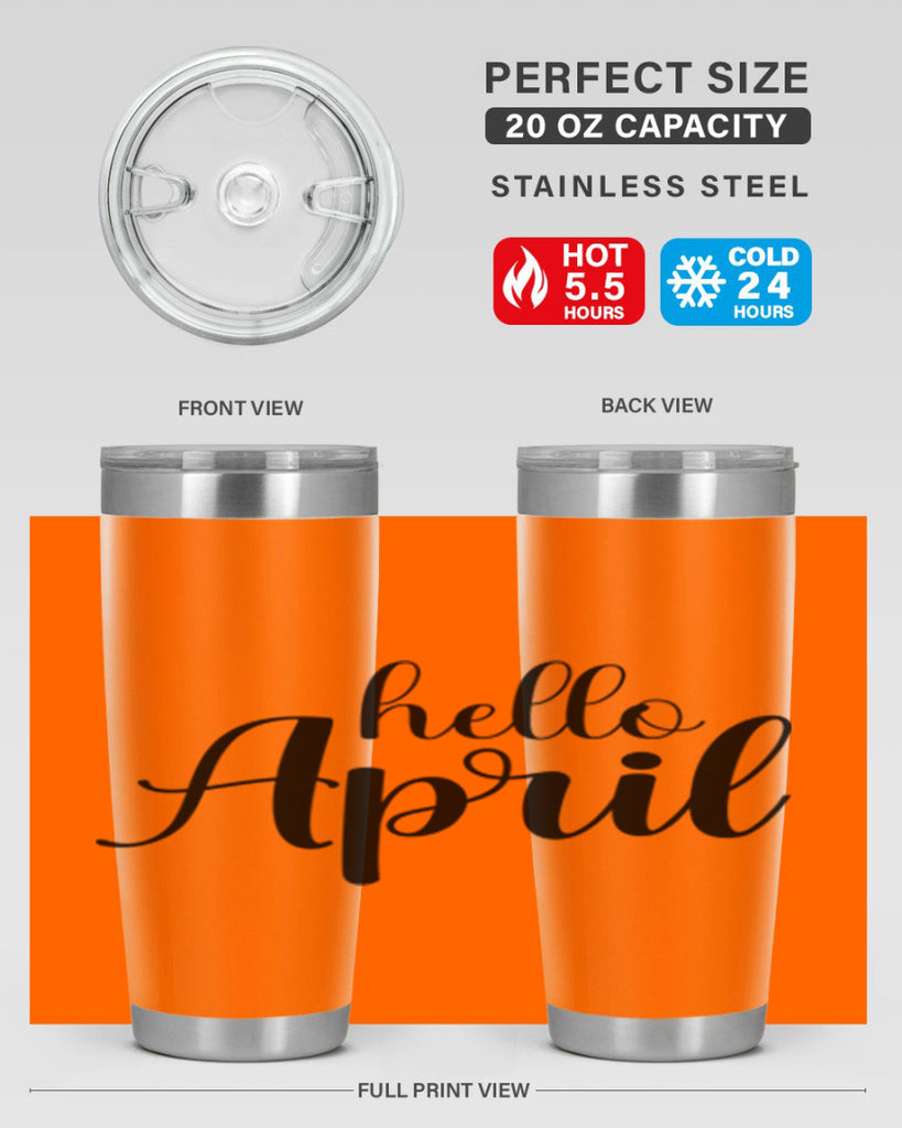 Hello april  219#- spring- Tumbler