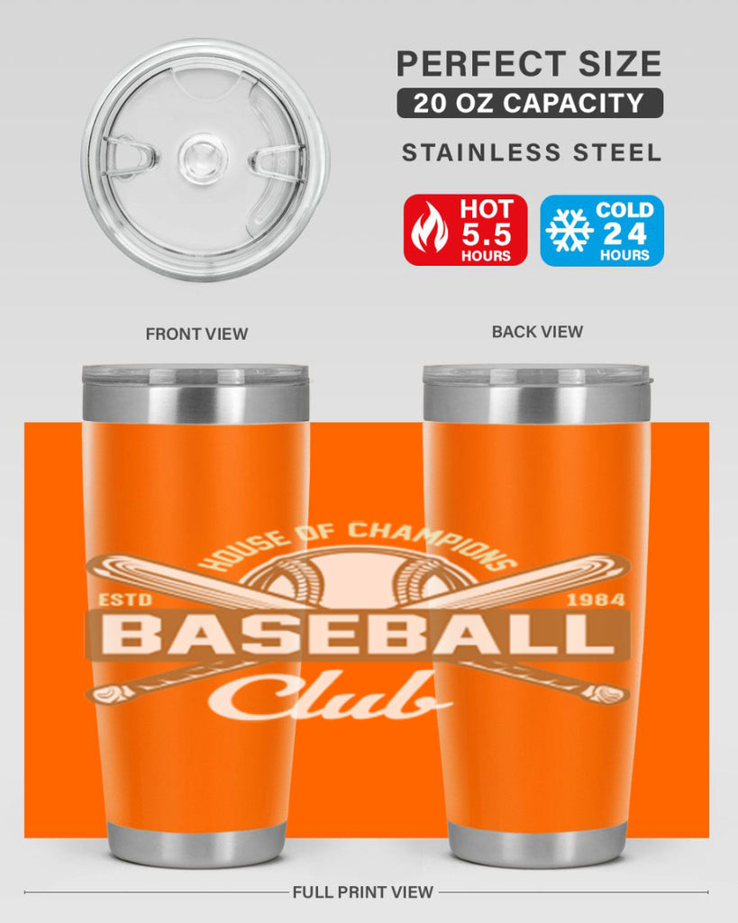 House 1178#- baseball- Tumbler