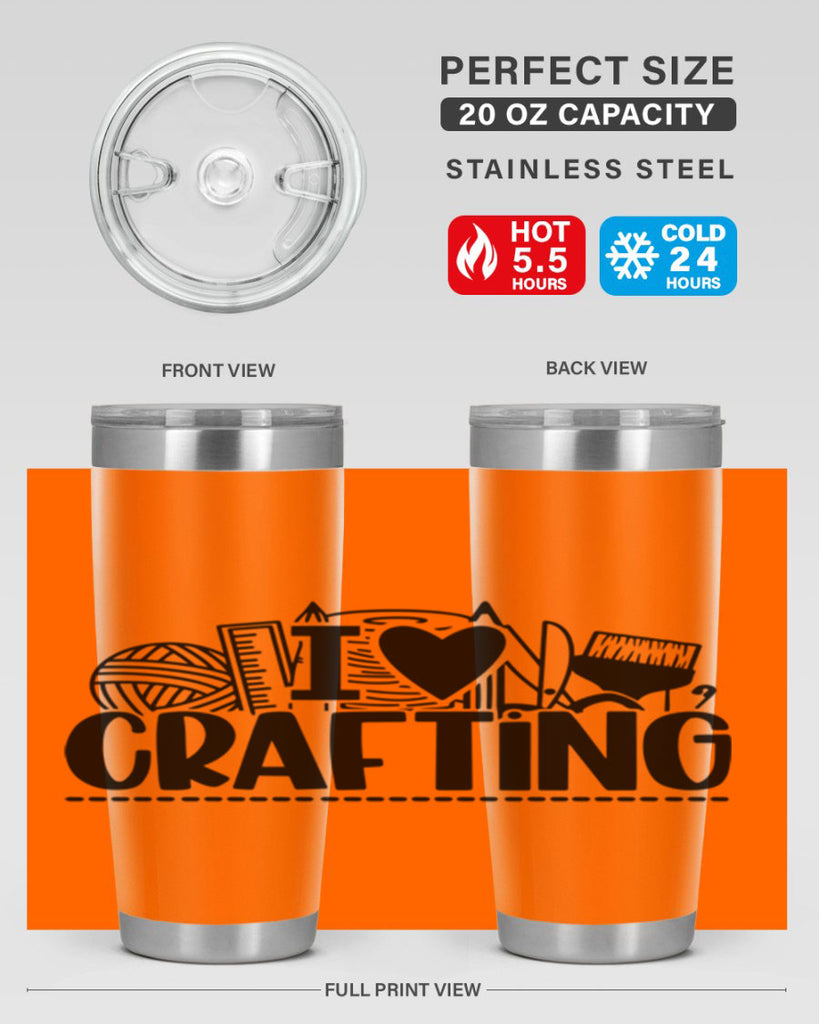 I Love Crafting 20#- crafting- Tumbler