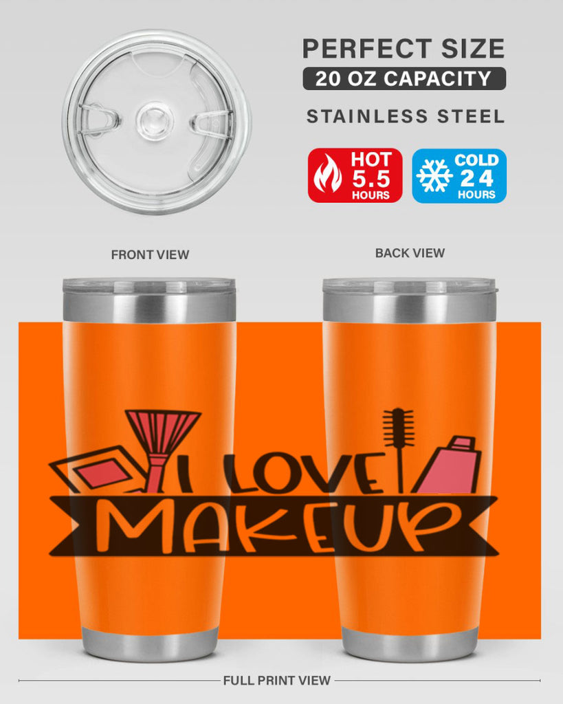I Love Makeup Style 81#- make up- Tumbler