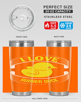 I Love Rubber duck Style 41#- duck- Tumbler