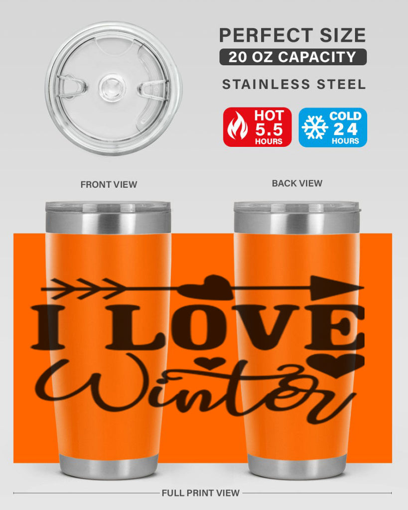 I Love Winter 227#- winter- Tumbler