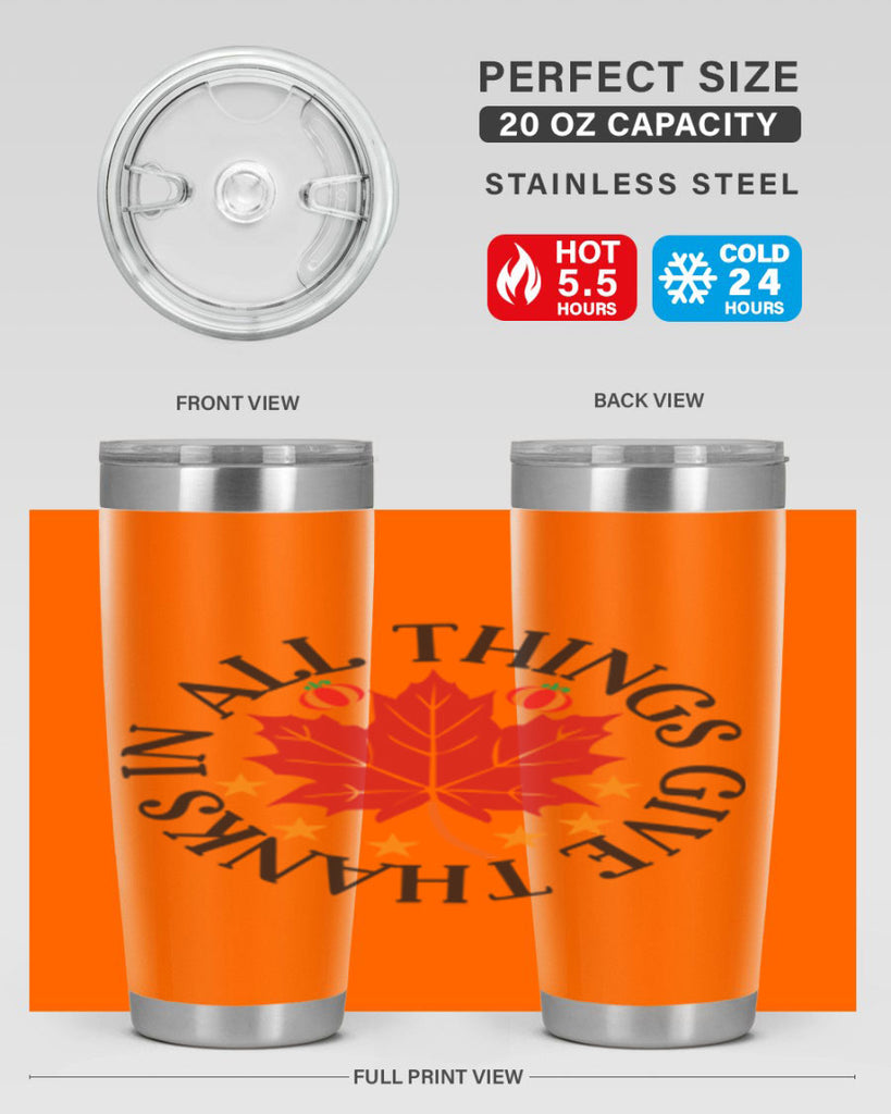 Inallthingsgivethanks 353#- fall- Tumbler