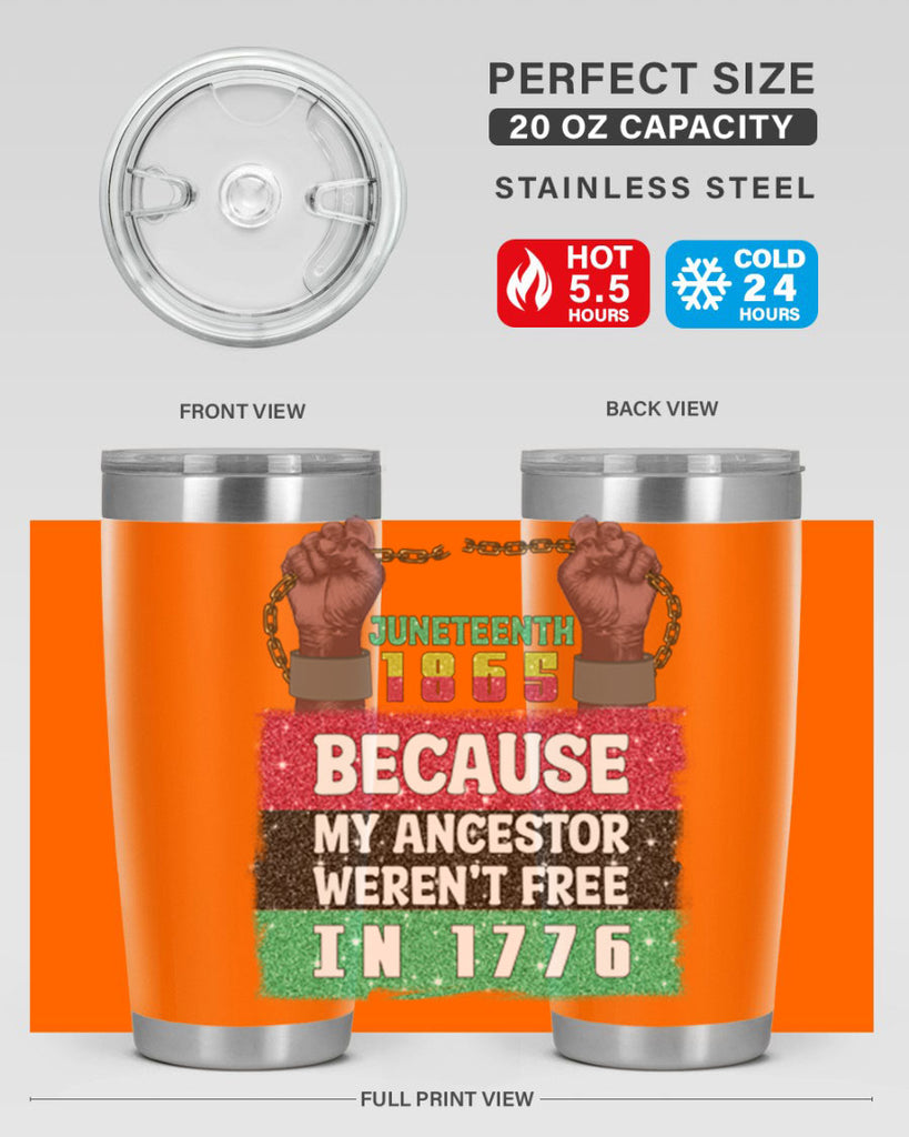 Juneteenth 1865 Ancestor 4#- Juneteenth- tumbler