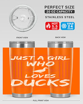 Just A Girl Who Loves Ducks Style 33#- duck- Tumbler