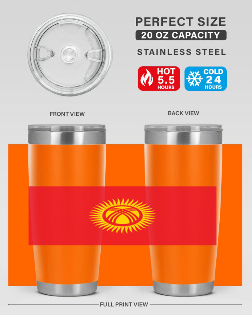 Kyrgyzstan 106#- world flags- Tumbler
