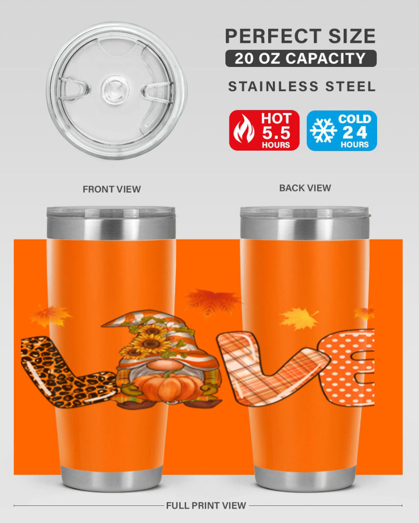 LOVEFallGnomeAutumn 416#- fall- Tumbler