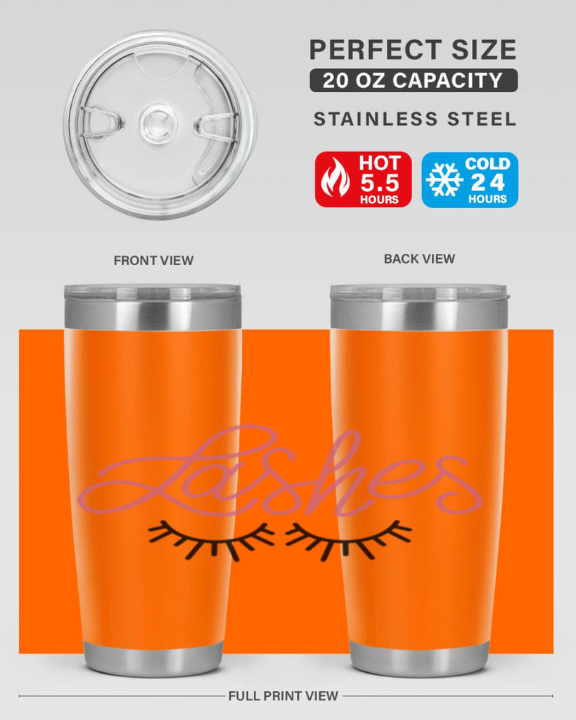 Lashes Style 63#- make up- Tumbler