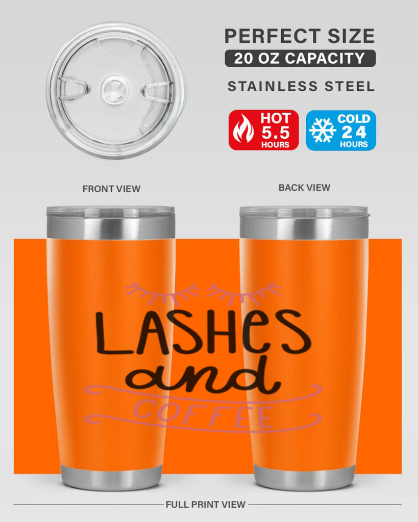 Lashes and Coffee Style 68#- make up- Tumbler