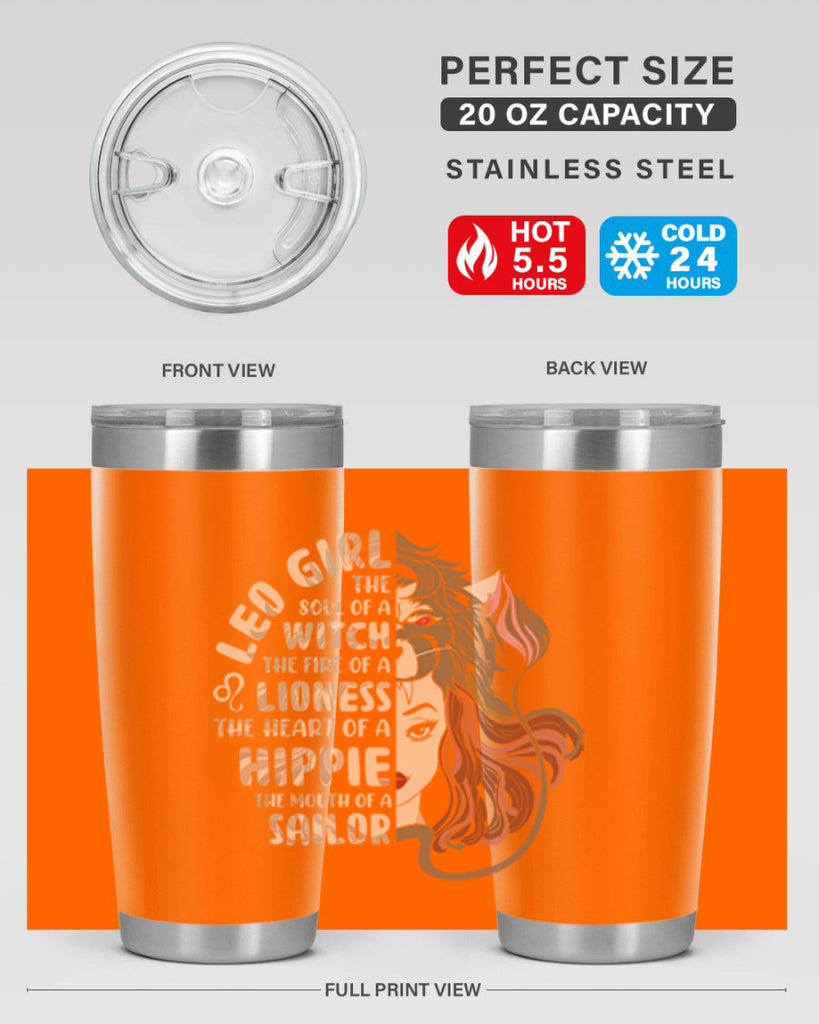 Leo girl 289#- zodiac- Tumbler