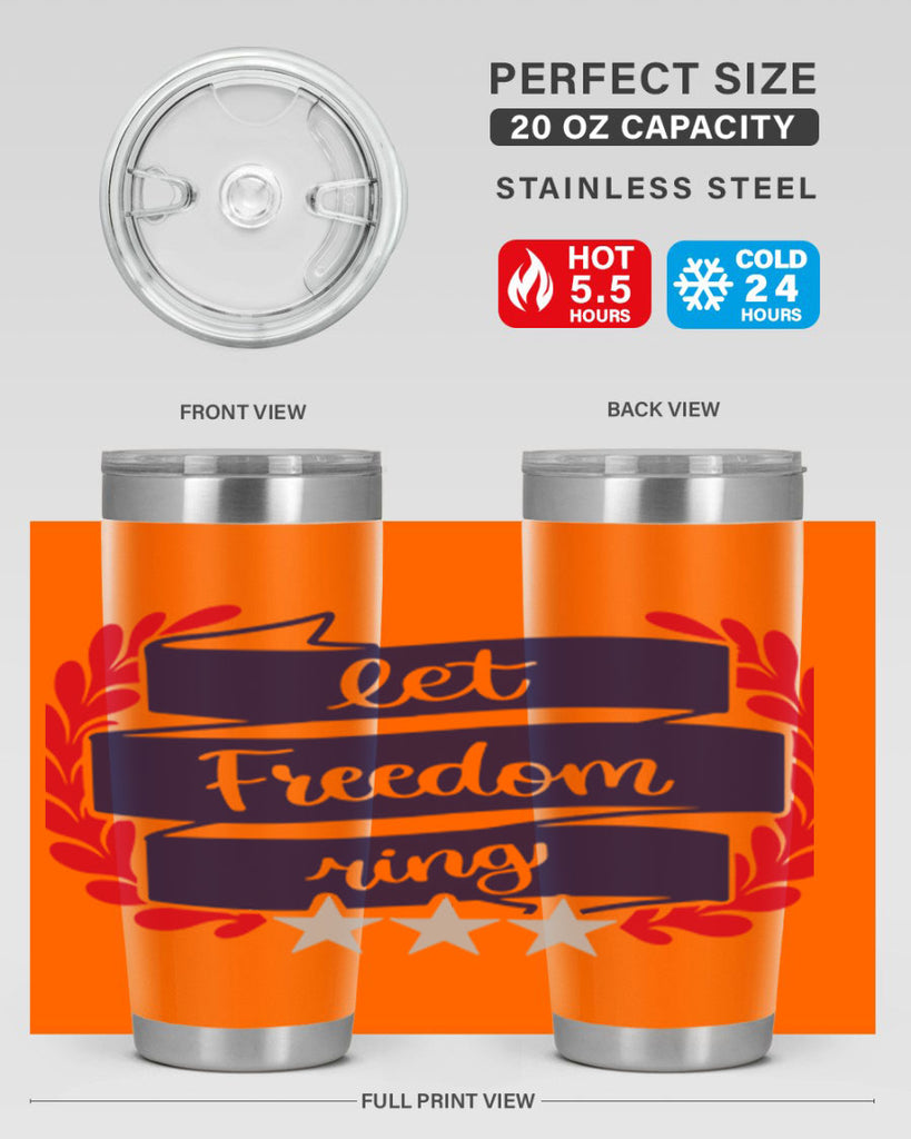 Let Freedom Ring Style 159#- Fourt Of July- Tumbler