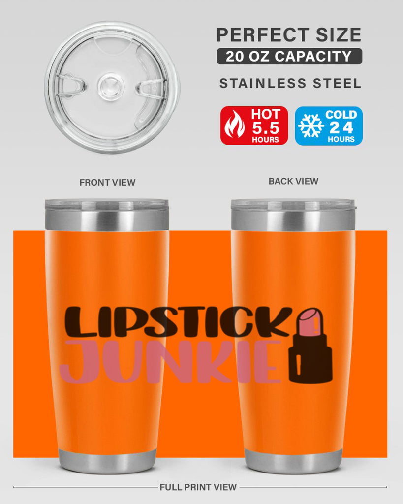 Lipstick Junkie Style 56#- make up- Tumbler
