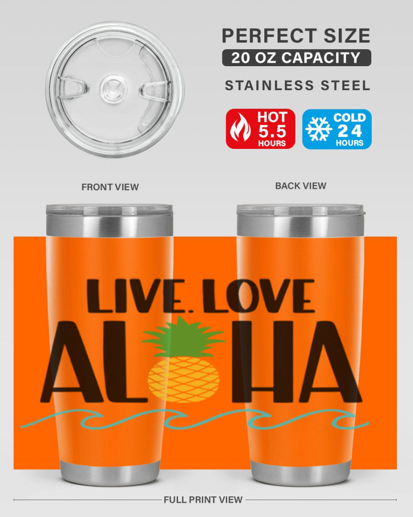 Live Love Aloha Style 30#- summer- Tumbler