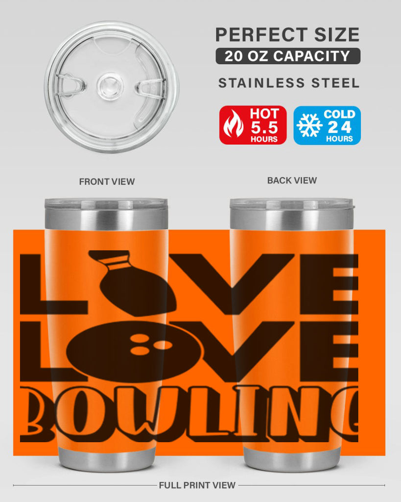 Live Love Bowling 833#- bowlig- Tumbler