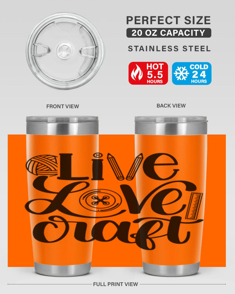 Live Love Craft 14#- crafting- Tumbler