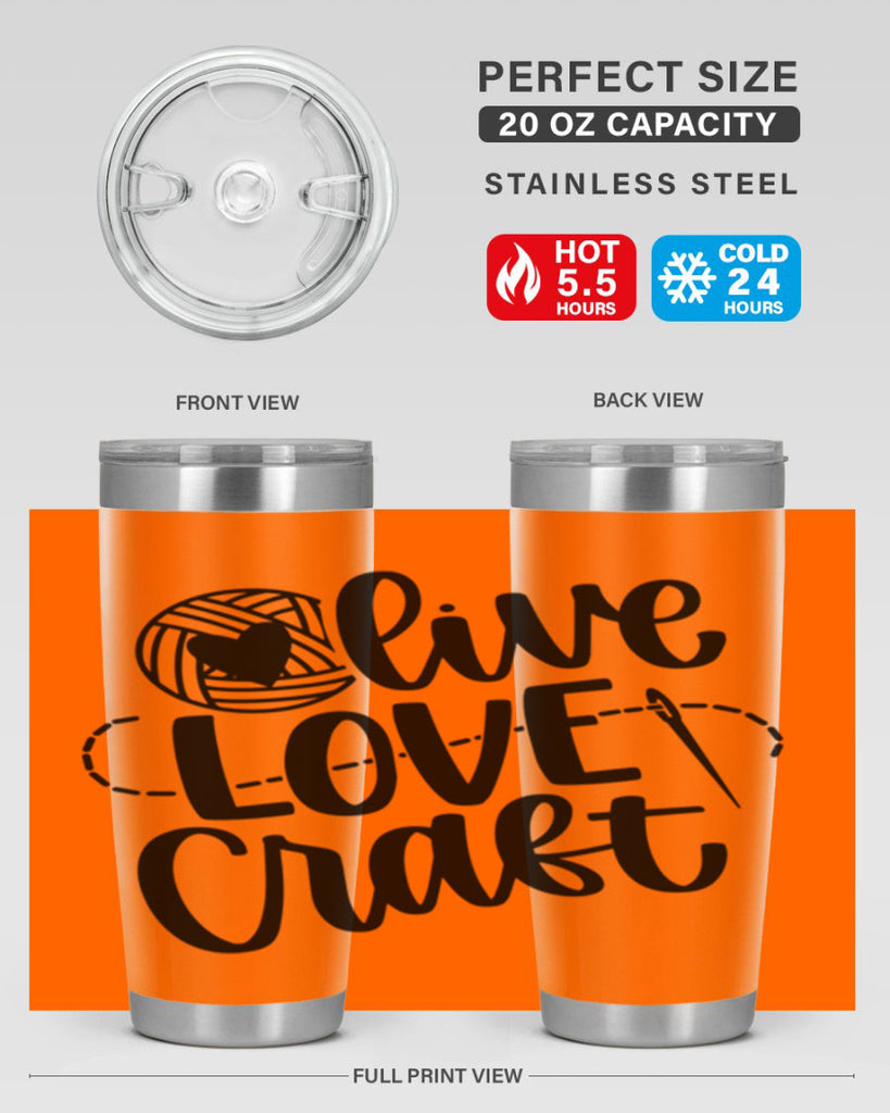 Live Love Craft 15#- crafting- Tumbler