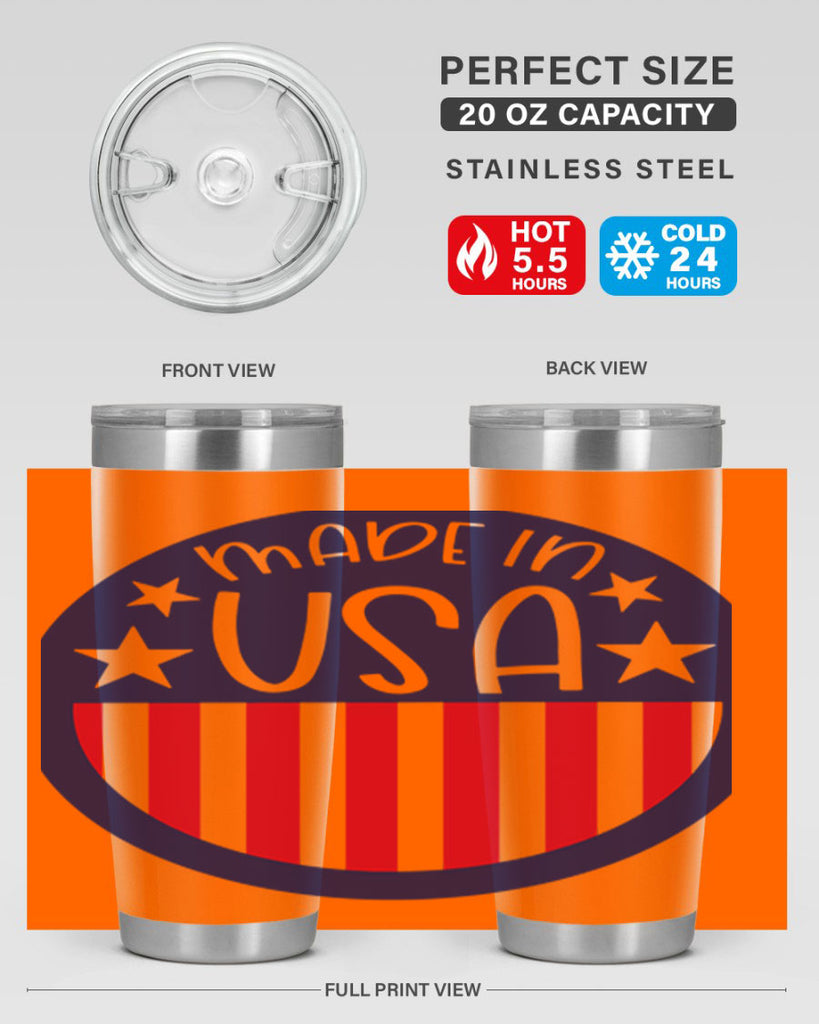 Made In USA Style 165#- Fourt Of July- Tumbler