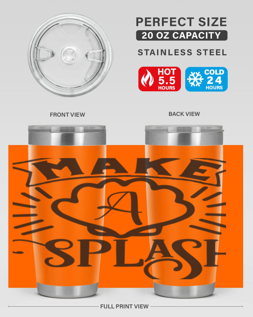 Make a splash 312#- mermaid- Tumbler