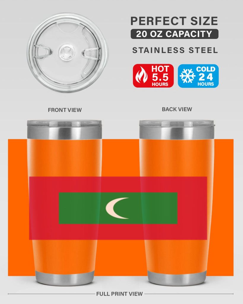 Maldives 93#- world flags- Tumbler