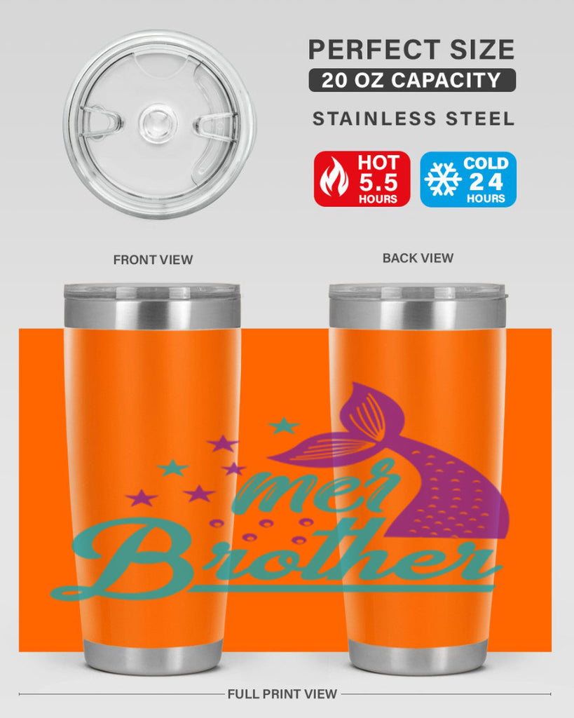 Mer Brother 323#- mermaid- Tumbler