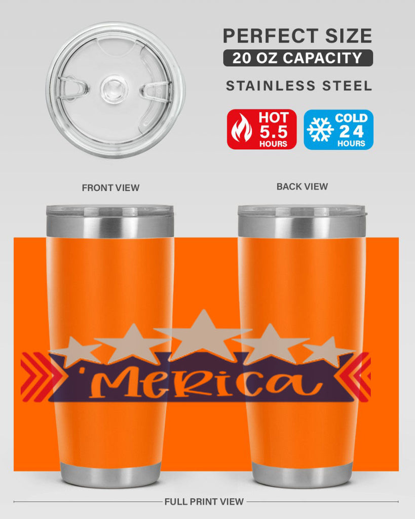Merica Style 135#- Fourt Of July- Tumbler
