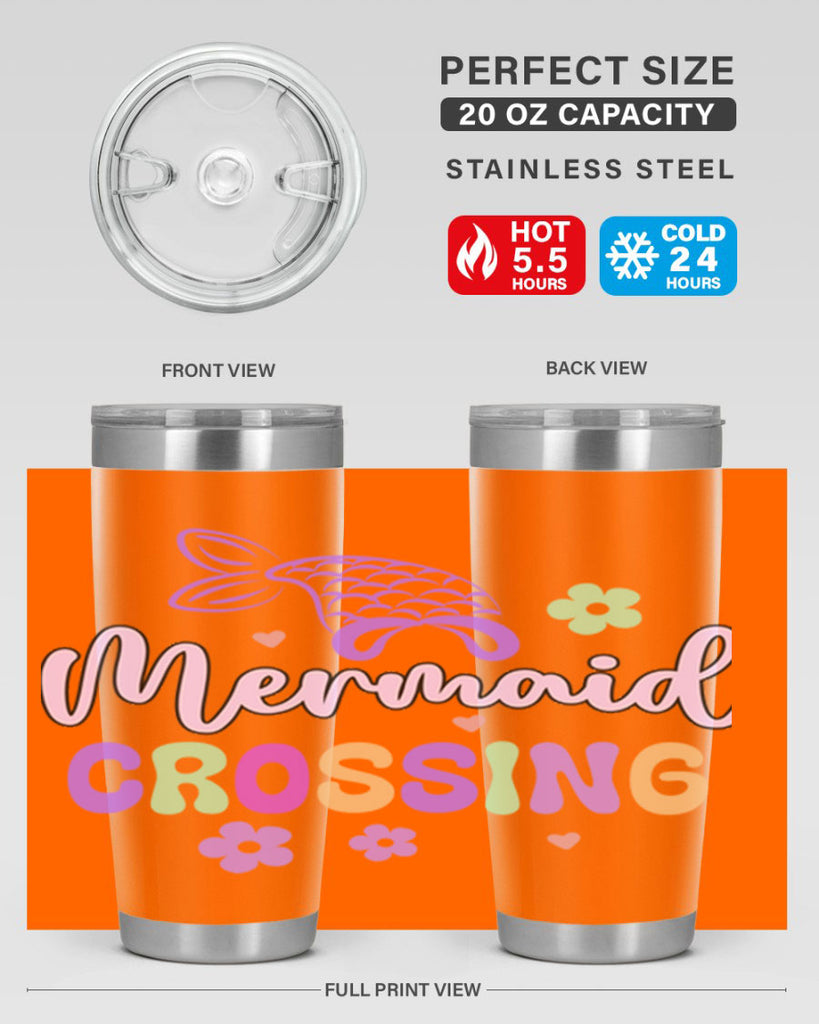 Mermaid Crossing 401#- mermaid- Tumbler