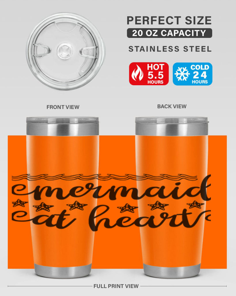 Mermaid at heart design 398#- mermaid- Tumbler