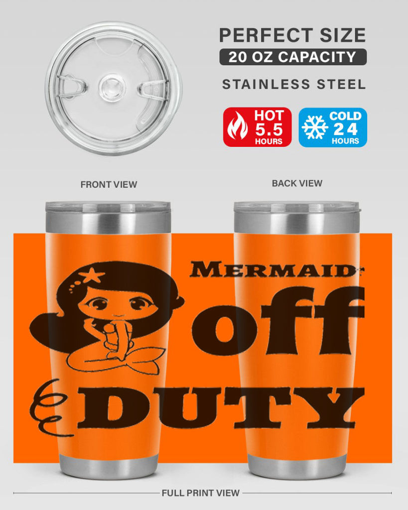 Mermaid off duty 434#- mermaid- Tumbler