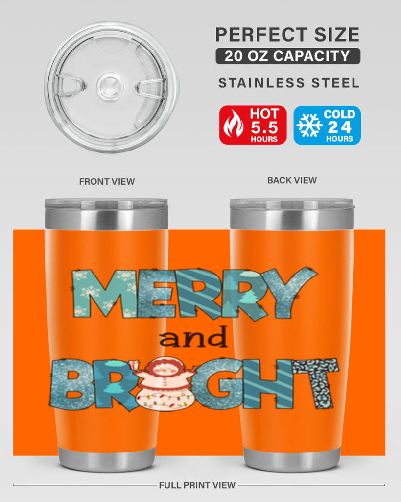 Merry and Bright 321#- winter- Tumbler