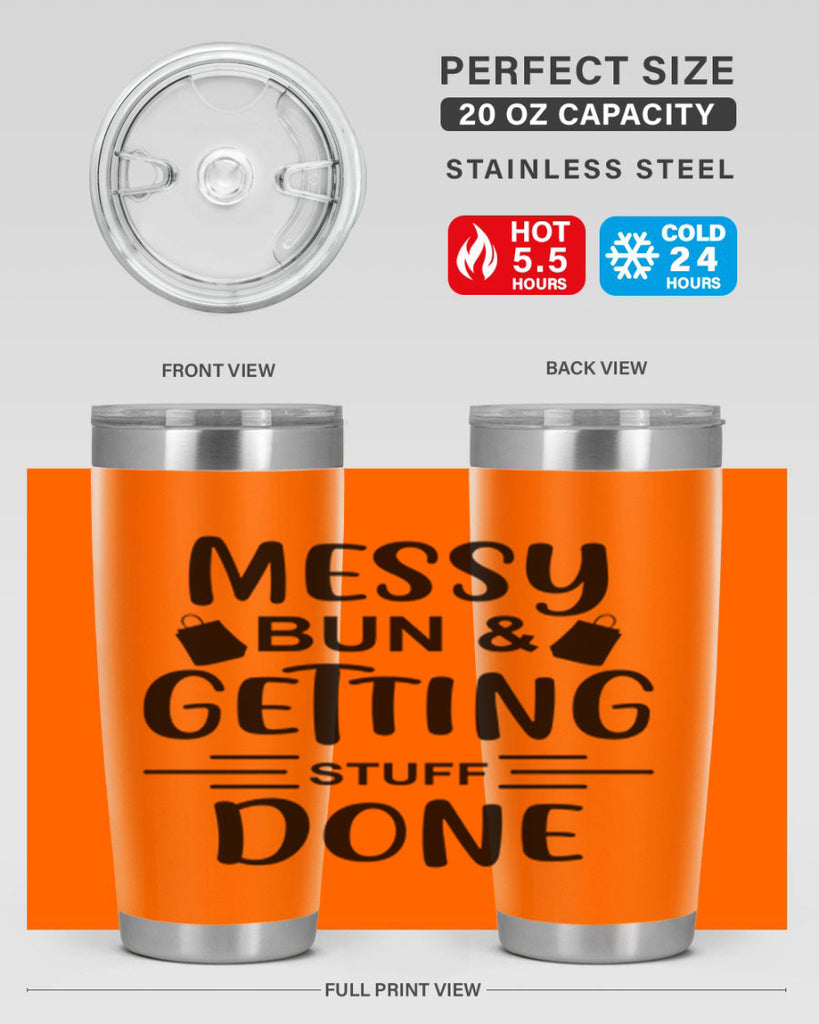 Messy Bun Getting Stuff Done 120#- fashion- Cotton Tank