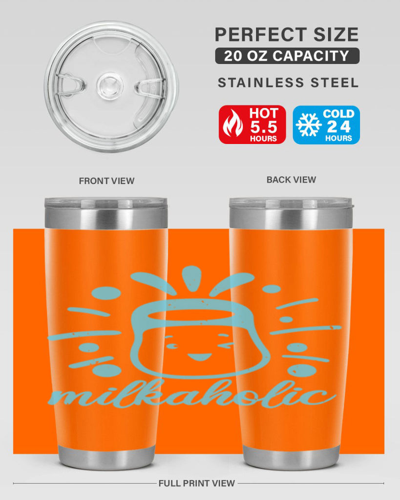 Milkaholic Style 29#- baby shower- tumbler