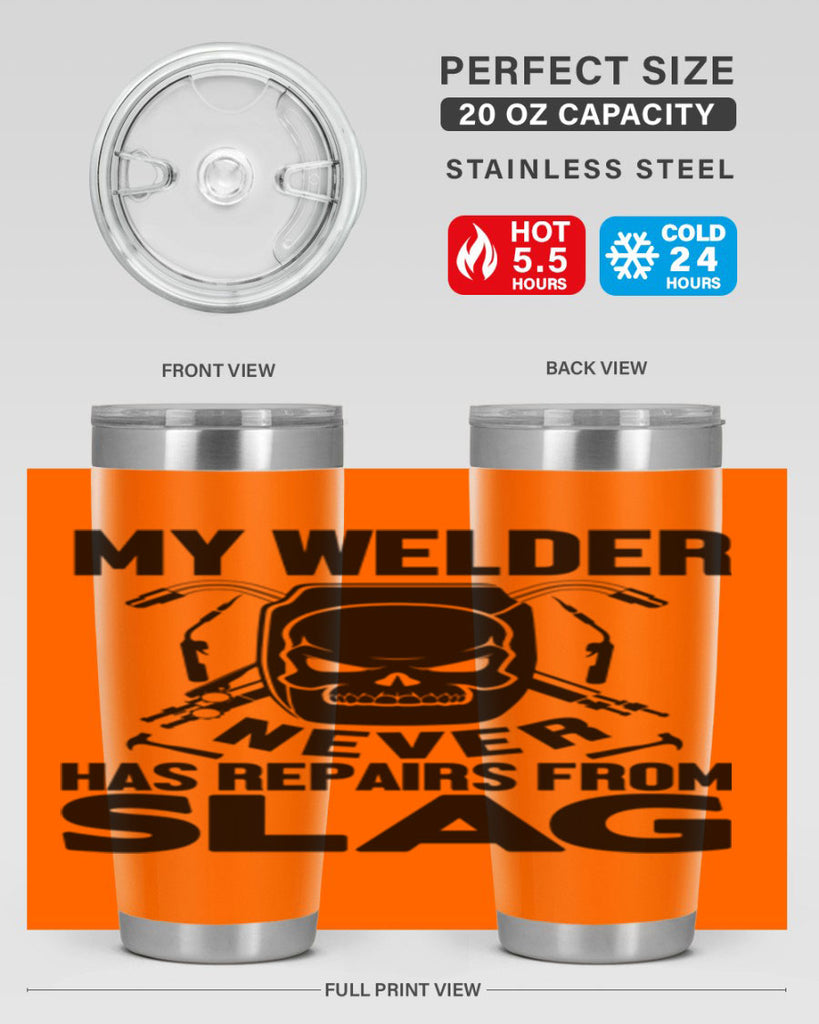 My welder never Style 7#- welder- tumbler
