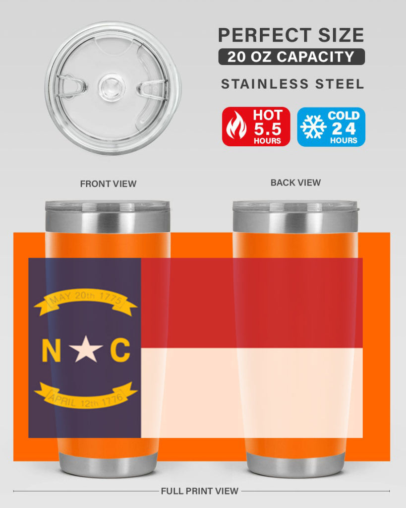 North Carolina 19#- Us Flags- Tumbler