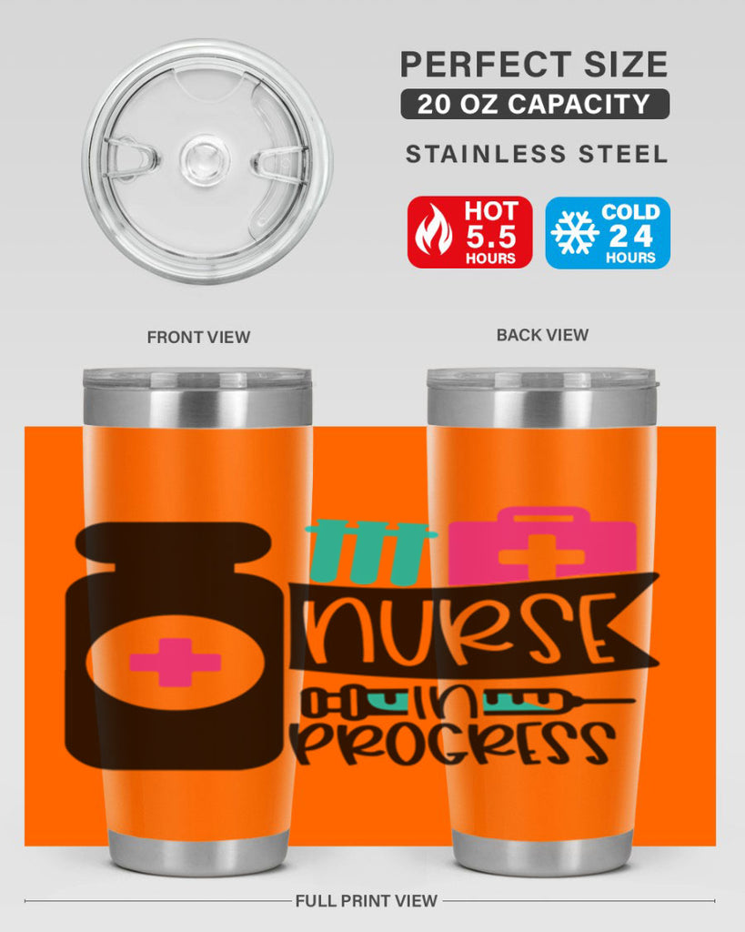 Nurse In Progress Style Style 111#- nurse- tumbler